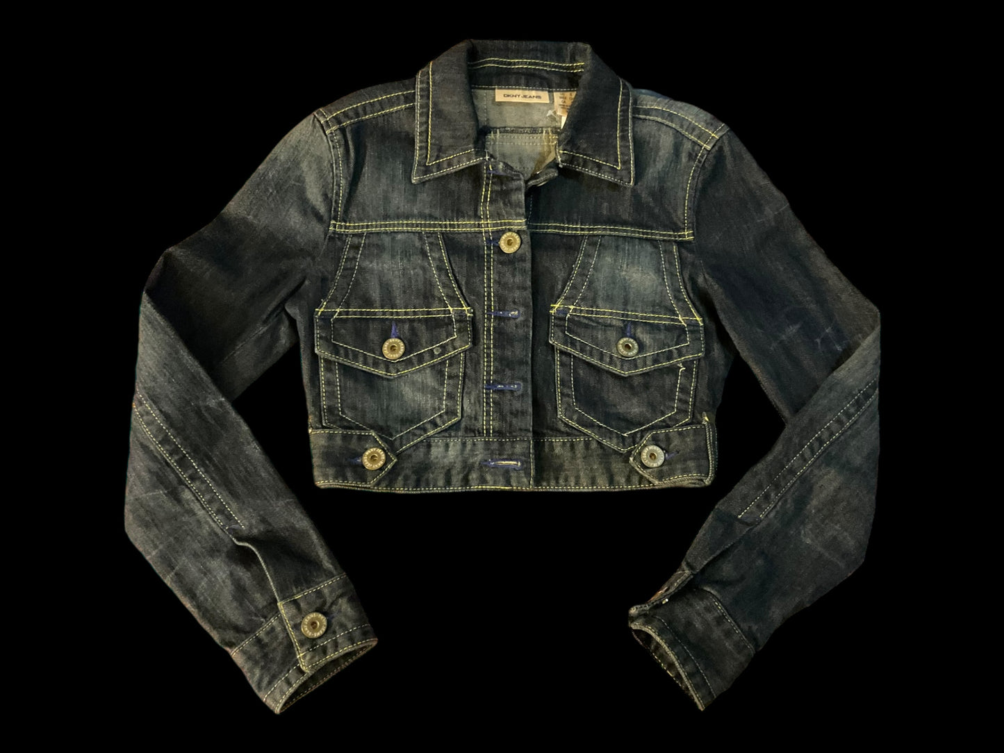 Women’s cropped denim jacket - crane moon