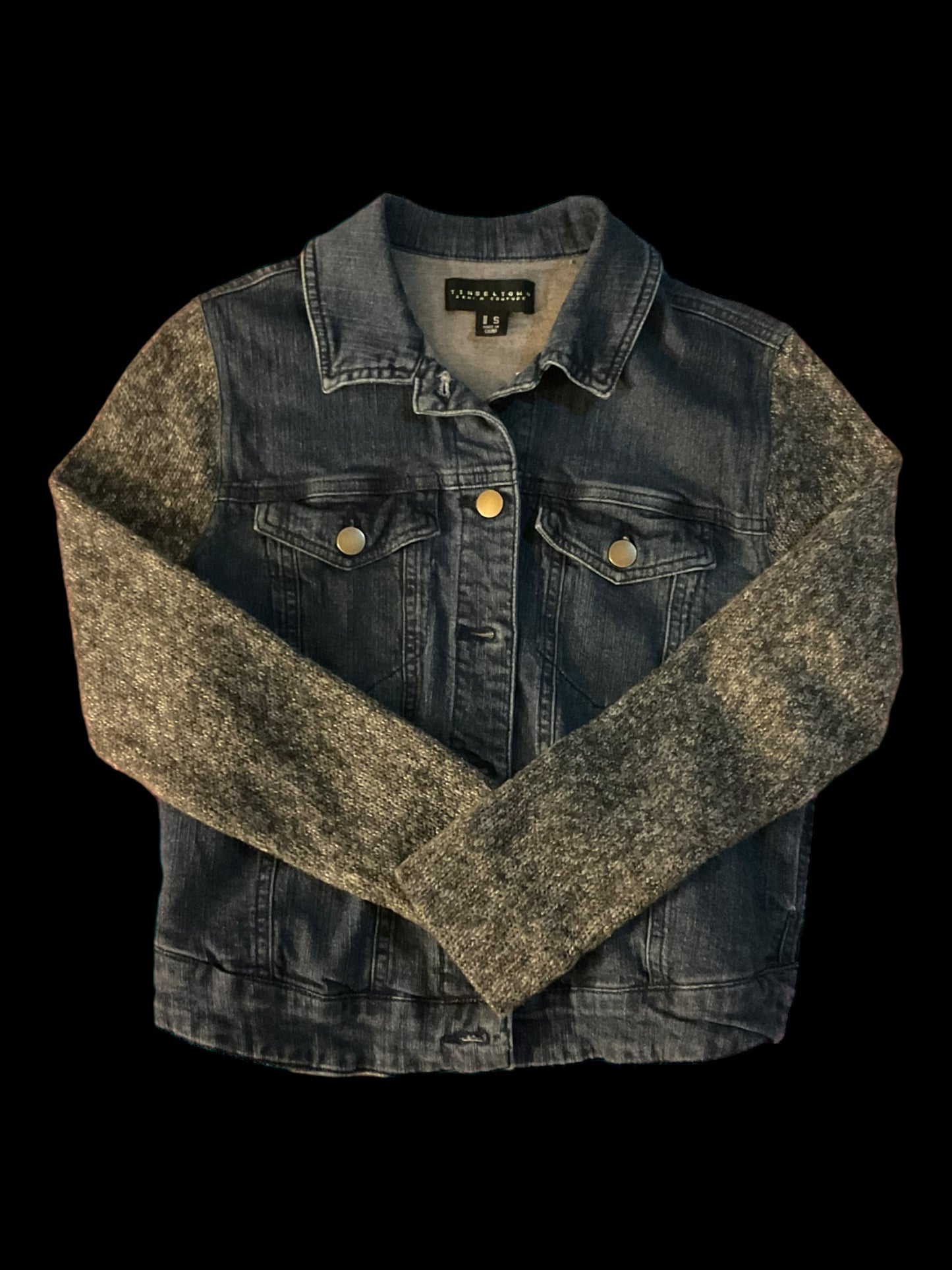 Women’s denim jacket - sweater sleeves