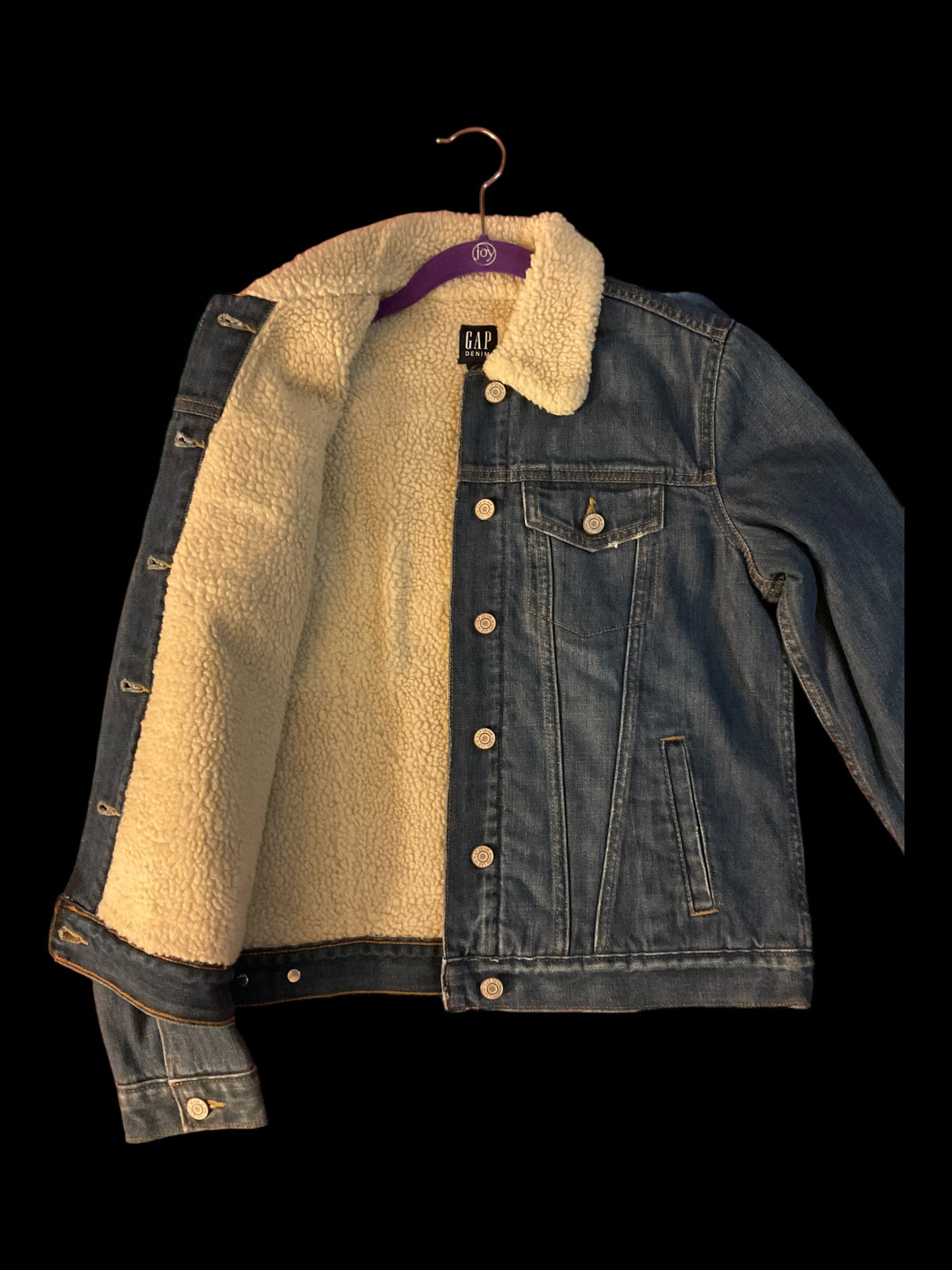 Women’s Sherpa denim jacket - bunny