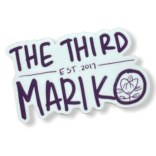 white background "the third background est. 2017" written in purple